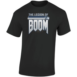 Seattle Seahawks Legion Of Boom Superbowl Champs Football Retro Graphic Unisex Soft Cotton Black T Shirt