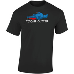 Cookie Monster Cookie Cutter Funny Retro Graphic Unisex Soft Cotton Black T Shirt