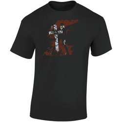 Wolfwood Trigun Anime Retro Graphic Unisex Soft Cotton Black T Shirt