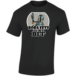 Boba Fett Is My Bff Retro Graphic Unisex Soft Cotton Black T Shirt