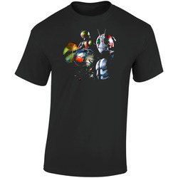 Masked Rider Anime Retro Graphic Unisex Soft Cotton Black T Shirt
