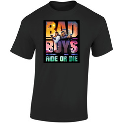Bad Boys Ride Or Die Movie Fan Retro Graphic Unisex Soft Cotton Black T Shirt