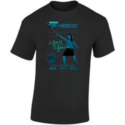 Heedo B Retro Graphic Unisex Soft Cotton Black T Shirt