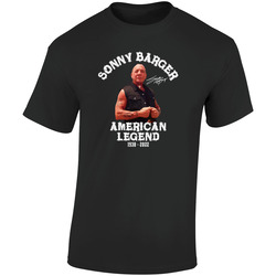 Sonny Barger Retro Graphic Unisex Soft Cotton Black T Shirt