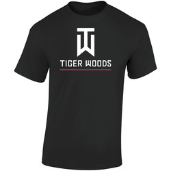 Tiger Woods Logo 2 B Retro Graphic Unisex Soft Cotton Black T Shirt