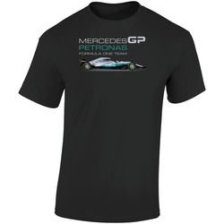 Mercedes Petronas Gp Formula One Car A Retro Graphic Unisex Soft Cotton Black T Shirt
