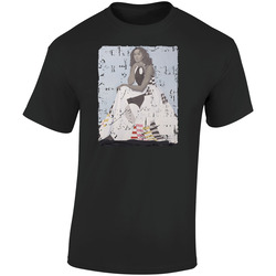 Michelle Obama Portrait Grunge Retro Graphic Unisex Soft Cotton Black T Shirt
