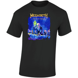 Megad Retro Graphic Unisex Soft Cotton Black T Shirt