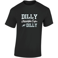 Dilly Philadelphia Eagles Dilly Retro Graphic Unisex Soft Cotton Black T Shirt