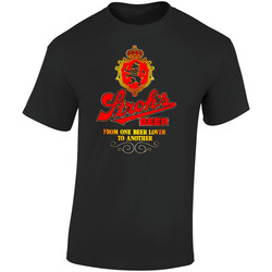 Stroh's Retro Graphic Unisex Soft Cotton Black T Shirt