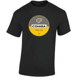 Cohiba, Habanos, T-shirt, Cigar, Tobaco, Cigarillo, Havana, Cuba, Cuban Retro Graphic Unisex Soft Cotton Black T Shirt