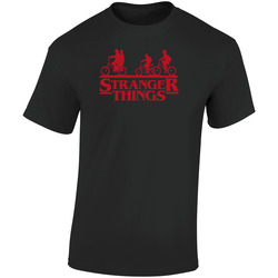 Stranger A Black Retro Graphic Unisex Soft Cotton Black T Shirt