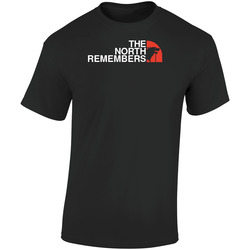 The North Remembers Game Of Thrones North Face Parody Retro Graphic Unisex Soft Cotton Black T Shirt