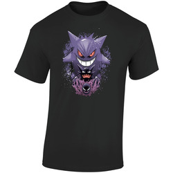 Pokemon Go T Shirt Ghastly Haunter Gengar Video Game Tee Unisex Apparel Retro Graphic Unisex Soft Cotton Black T Shirt