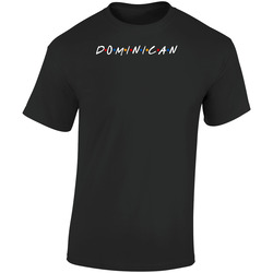 Dominican Dominica Nationality Friend Parody Retro Graphic Unisex Soft Cotton Black T Shirt