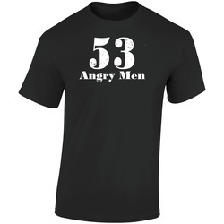 53 Angry Men Lane Johnson Eagles Football Fan Inspired Retro Graphic Unisex Soft Cotton Black T Shirt
