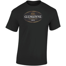 Glengoyne Logo Popular Scotch Whisky Alcohol Beverage Drink Fan Gift Retro Graphic Unisex Soft Cotton Black T Shirt