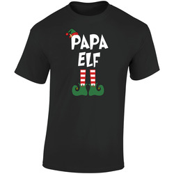 Papa Elf Retro Graphic Unisex Soft Cotton Black T Shirt