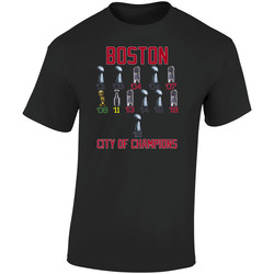 City Of Champions Boston Baseball Fan Champion Fan Retro Graphic Unisex Soft Cotton Black T Shirt