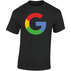 Google Retro Graphic Unisex Soft Cotton Black T Shirt