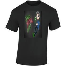 Jack Septic Eye Youtuber Retro Graphic Unisex Soft Cotton Black T Shirt