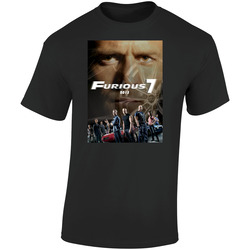 Fast And Furious 7 Vengeance Comes Home Standard Black Retro Graphic Unisex Soft Cotton Black T Shirt