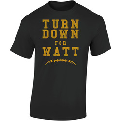 Turn Down For Watt Tj Fan Funny Retro Graphic Unisex Soft Cotton Black T Shirt
