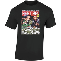 Wiz Khalifa And Snoop Mac And Devin High Times Magazine Stoner Retro Graphic Unisex Soft Cotton Black T Shirt