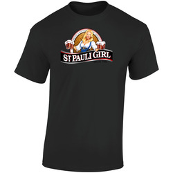 St Pauli Girl Special Dark Beer Alcohol Logo Retro Graphic Unisex Soft Cotton Black T Shirt