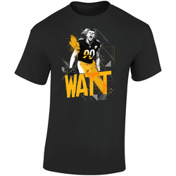 Tj Watt Pittsburgh Football Geometric Retro Graphic Unisex Soft Cotton Black T Shirt