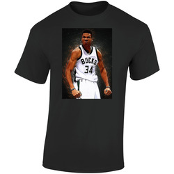 Cool Giannis Antetokounmpo Greek Freak Milwaukee Basketball Fan Retro Graphic Unisex Soft Cotton Black T Shirt