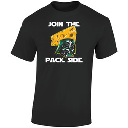 Join The Pack Side Retro Graphic Unisex Soft Cotton Black T Shirt