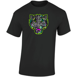 J5belaireyetigblck Retro Graphic Unisex Soft Cotton Black T Shirt