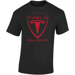 Tesla Retro Graphic Unisex Soft Cotton Black T Shirt