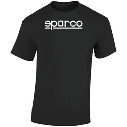 Sparco Tag Logo Car Acessories Black Retro Graphic Unisex Soft Cotton Black T Shirt