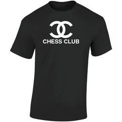 Chess Club Retro Graphic Unisex Soft Cotton Black T Shirt