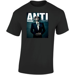 Rihanna Anti World Tour 2016 Black Tee Retro Graphic Unisex Soft Cotton Black T Shirt