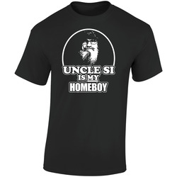 Uncle Si Hey Jack Retro Graphic Unisex Soft Cotton Black T Shirt