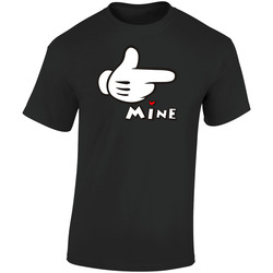 Mine Hand Left Retro Graphic Unisex Soft Cotton Black T Shirt