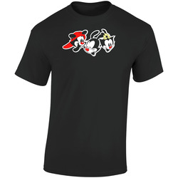 Animaniacs Funny Group Cartoon Retro Graphic Unisex Soft Cotton Black T Shirt