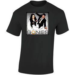 Bones Tv Show Retro Graphic Unisex Soft Cotton Black T Shirt