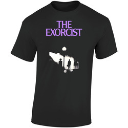 The Exorcist Horror Movie Retro Graphic Unisex Soft Cotton Black T Shirt