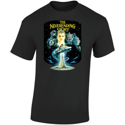 The Neverending Story Fantasy Movie Retro Graphic Unisex Soft Cotton Black T Shirt
