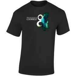 Cookie Monster Where Are My Cookies Retro Graphic Unisex Soft Cotton Black T Shirt