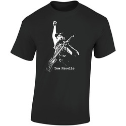 086 Retro Graphic Unisex Soft Cotton Black T Shirt