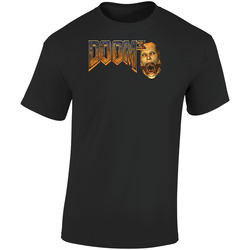 Doom 3 Video Game Logo Shooter Retro Graphic Unisex Soft Cotton Black T Shirt