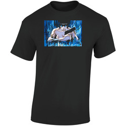 Ghost In The Shell Anime Movie Retro Graphic Unisex Soft Cotton Black T Shirt