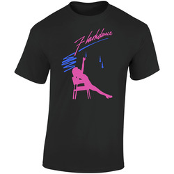 Flashdance 80s Movie Retro Graphic Unisex Soft Cotton Black T Shirt