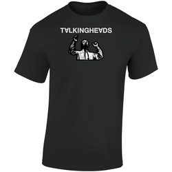 Talking Heads Rock Music Retro Band Retro Graphic Unisex Soft Cotton Black T Shirt