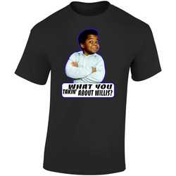 Gary Coleman Different Strokes Retro Graphic Unisex Soft Cotton Black T Shirt